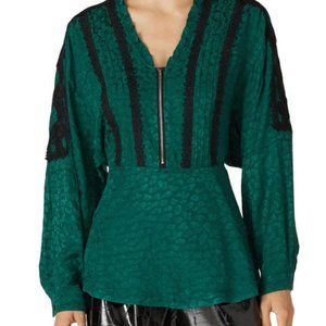 VEUC Koche Collective Python Print Zip Front Top Size 34 Designer Piece